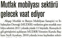 Milliyet Gazetesi - Mutfak mobilyası sektörü gelecek vaad ediyor