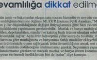Hürriyet Gazetesi - Devamlılığa dikkat edilmeli